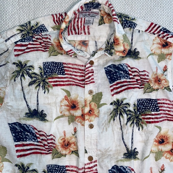 Boca classics Hawaiian American shirt size large - Picture 2 of 5